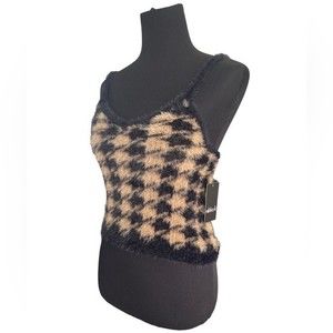 NWT Nikka K Fur Top Sz S